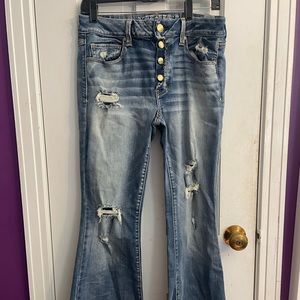 Flared American eagle jeans